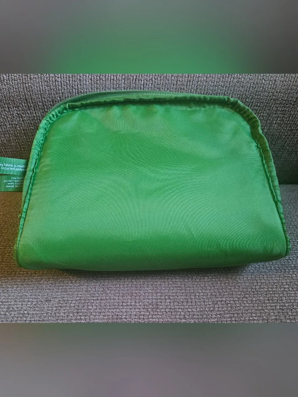Clinique x Kate Spade Green & Blue Floral Print Cosmetic Pouch